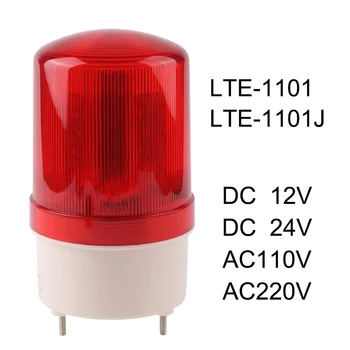 Industrijska Zvočne Vizualni Alarm Zumer LTE-1101J Obračanje Luči Utripajoče Signal opozorilo Lučka Strobe Sirene Indikator LED DC12V24V