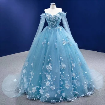Lucy Stranke Obleke za Maturantski ples Obleke 2023 Luksuzne Obleke Princesa Obleko Modro Nebo polnoletnosti Slovesnosti Enega Kosa Obleko Žogo Halje