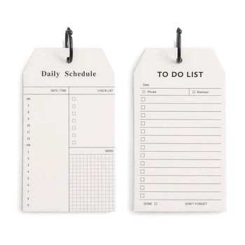 Rokovnike Pad, vsak Dan, Da Naredite Seznam z Spirale Listov, vsak Dan DIY Koledar Pad