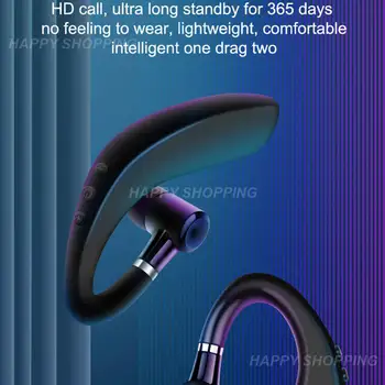 12-Pripravljenost Brezžične Slušalke Športne Slušalke Slušalke Nepremočljiva Šok Bas Stereo Uho Kavelj Z Mic Za