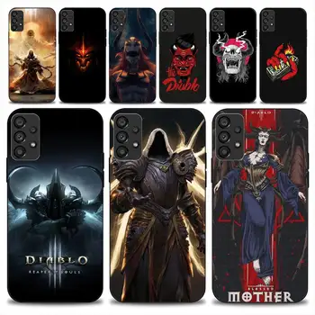 D-Diablos Igra Primeru Telefon Za Samsung Galaxy A51 A71 A13 A73 S23 A52 A53 5G Mehko Pokrov