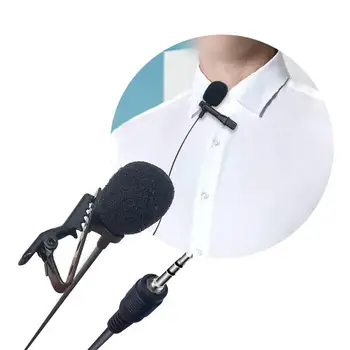 3,5 mm Lavalier Mikrofon Vokalno Stojalo Posnetek Kravato Za Mobilni Telefon Konferenca Predavanje Govora Avdio Video River Praktično Mikrofon