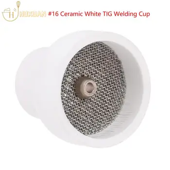 1PC 16# Bele Keramične Šobe aluminijevega oksida Pokal Za WP9/20/17/18/26 Tig Gorilnik #16 Keramike Bele TIG Varjenje Pokal