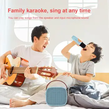 2023 Karaoke Mikrofon Glasbe Bluetooth Zvočnik Brezžični Prenosni Multi-funkcijo MP3 Predvajalnik Karaoke Pralni Za Otroke, Odrasle Doma