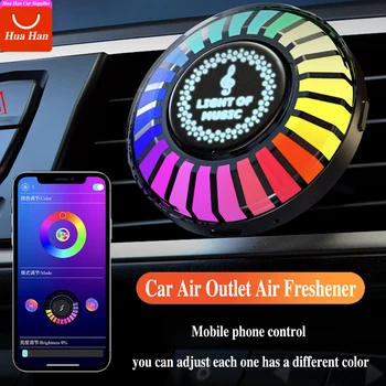 Avto osvežilcev Zraka Air Outlet Dišave LED USB Polnjenje Vzdušje Lučka Notranja Oprema Aroma Parfum Difuzor Supplie