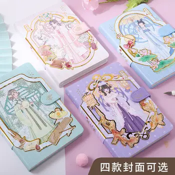 Nove Ustvarjalne Kitajski Slog Dnevnik Prilagojene Barvne Strani Ilustracije A5 Zvezek Študent Glavno Knjigo Ročno Beležnico Prenosnike
