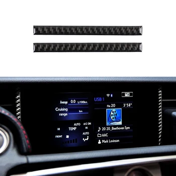 za Lexus IS250 2013-2019 Navigacija Oblikovanje Dekoracijo Trim Nalepke Avto Notranja Oprema iz Ogljikovih Vlaken