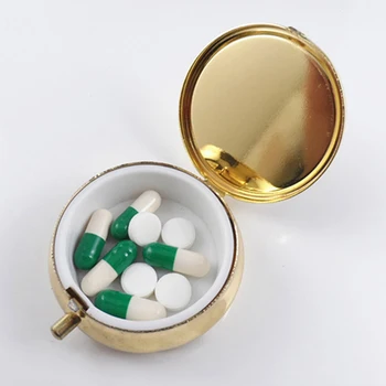 Kovinski Tabletke škatle Medicine Organizator Posodo Medicine Primeru Tabletke bonboniera