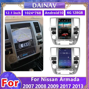 Android 128GB avtoradio Za Nissan Armada 2007-2013 Multimedijski Predvajalnik, GPS Navigacija se Dotaknite Tesla Zaslon, WIFI 4G Carplay Enota