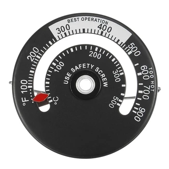 Aluminij Robustni Magnetni Lesa Štedilnik Termometer Ogenj Štedilnik - Temperatura Dimnih Monitor
