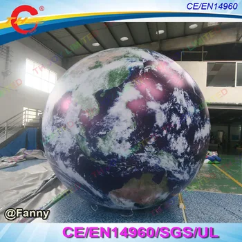 velikan helij zemlji balon Nov velikan napihljivi zemlji svetu, napihljivi zemlji žogo za dekoracijo