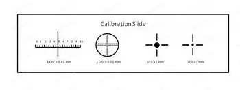 Mikrometrsko AmScope Dobave Fazi Mikrometer Kalibracijo Potisnite w/ 4-Tehtnice za Mikroskop