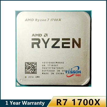 AMD Ryzen 7 1700X R7 1700X 3.4 GHz GAMING Zen 0.014 Osem-Core CPU Procesor YD170XBCM88AE Vtičnico AM4