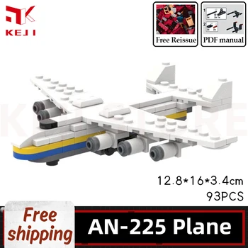 KEJI Antonov AN-225 transportno Letalo Model Model gradniki Opeke za Vgradnjo DIY Igrače Božično Darilo