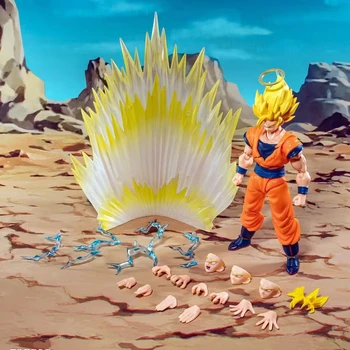 Dragon Ball Demoniacal Fit DF SHF SSJ2 Goku Majin Buster Super Saiyan Anime Dejanje Slika Toy Model Darilo