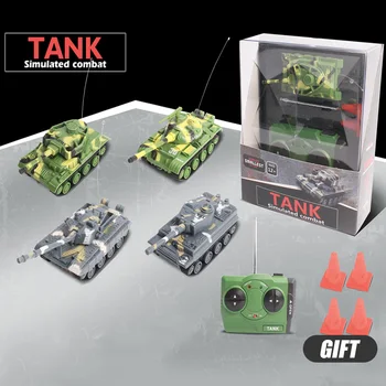 lučka led 4-CH 1:64 mini daljinski upravljalnik RC tank avtomobila simulacije boj proti tank model izobraževalne igrače otrok darilo