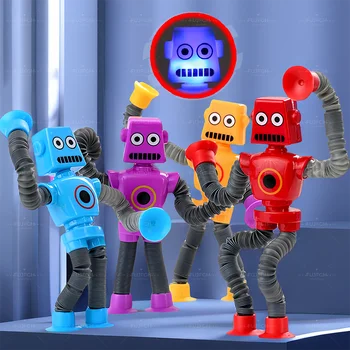 Stretchy Sesalni Robot Igrača za Otroke Oblike Spreminjanje Teleskopsko Pop Cevi Senzorično Igrača za Dekleta, Fantje Oprostitev Stres Igrače Darila