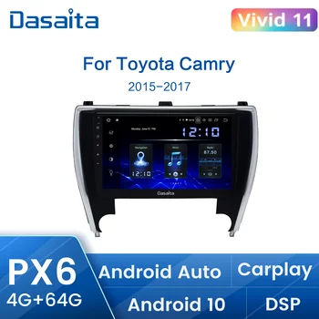 Dasaita avtoradia za Toyota Camry NAS Različica 2015 2016 2017 DSP 10.2 palčni HD Carplay Android Vozila Multimedijski Predvajalnik, Stereo
