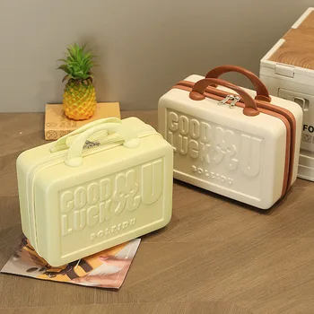 14 cm, Ročni Zadrgo Prtljage ABS Nepremočljiva Potovalni Kovčki Prenosni Mini Prtljage Škatle za Shranjevanje Ličila Kovček Otroci Prtljage