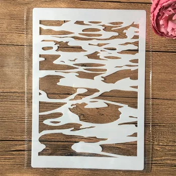 A4 29 cm ledene gore DIY Layering Matrice Stensko Slikarstvo Album Kolorit Reliefi Album Dekorativni Predlogo