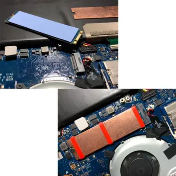 Hlajenje hladilnega telesa Toplotne Pad Odvajanje Toplote Radiatorja Debeline 1cm M. 2 PCI-E NVME NGFF SSD Heatsink