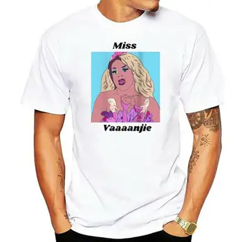 Naslov: Drag Race Vanessa Vanjie Mateo strani je prikazano unisex bombaža t-shirt Vseh velikosti na voljo moški majica s kratkimi rokavi