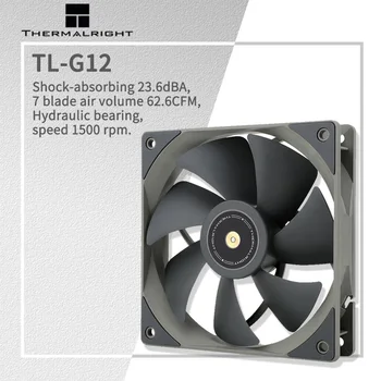 Thermalright TL-G12 120mm Silent-Bilanca Primeru Fan 4PIN PWM 1500RPM Delovanje CPU Hladilnika Ventilatorja