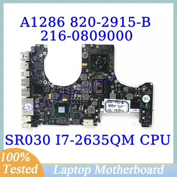 820-2915-B 2.0 GHZ Za Apple A1286 Z SR030 I7-2635QM CPU Mainboard 216-0809000 Prenosni računalnik z Matično ploščo SLJ4P 100% Polne Delovne Dobro