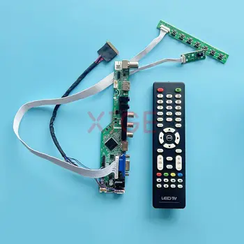 LCD Gonilnik Krmilnika Odbor Fit N133B6 N133BGE N134B6 Laptop Matrika USB+AV+HDMI+VGA 1366*768 za Vgradnjo DIY ZA 13,3