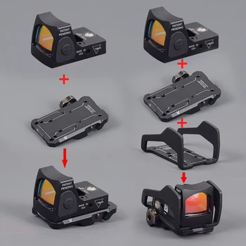 Taktično REX Reflex Exoskeleton Nastavek Za DOCTER RMR Red Dot Sight Področje Adapter Ploščo Fit 20 mm Weaver Picatinny Železniškega Puška