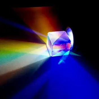 Baby Otrok Smešno Igrače Prizmo Laserski Žarek Združite Kocke Prizma Stekla Optičnih Instrumentov Barve Prizmo Ogledalo Pravim Kotom, Ki Odražajo