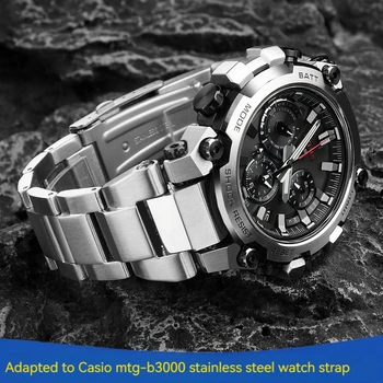 Za Casio G-SHOCK MTG-B3000 iz Nerjavečega jekla watchbands MTG B3000 Serije Kovinski trak za Moške gledajo dodatki