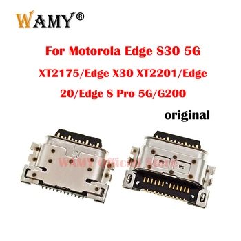 2-100 kozarcev USB priključek za Polnilnik Priključek za Polnjenje Dock Vmesnik Za Motorola Moto Rob S30 5G XT2175/Edge X30 XT2201/Edge 20/Edge Pro 5G/G200