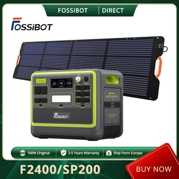 FOSSiBOT F2400 Portable Power Station 2048Wh LiFePO4 Baterije 2400W Izhod Solarni Generator 16 Izhodna Vrata Zunanja Notranja Dela