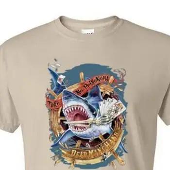 Majica DEAD Man ' s Hand Shark NEON zabavno Živali Odraslih