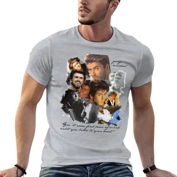 George Michael - Izberite Življenje Glasbe Prevelik T Srajce Harajuku Mens Oblačila 100% Bombaž Ulične Plus Velikost Vrh Tee