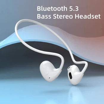 Bluetooth 5.3 Slušalke Bass Sistem Stereo Slušalke V Uho Kavelj Sport Slušalke Touch Kontrole Za Zmanjševanje Hrupa Slušalke