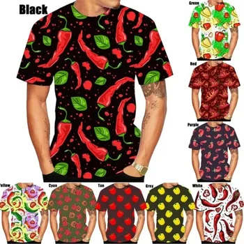 Poper 3D Tiskanih Priložnostne T-Shirt Osebnost Cosplay moška Oblačila Vrhnja Hip Hop okoli Vratu Kratek Rokav Vrhovi S-6XL