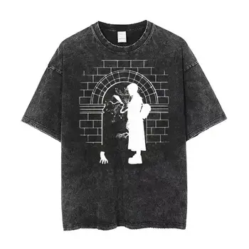 Sreda Addams Stvar Oprati T Shirt Ulične Hip Hop Modni T-Majice Psihično Tee Majica za Moške, Ženske Harajuku Grafika